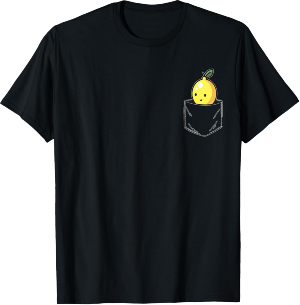 Lemon Pocket Funny Lemon in Pocket T-Shirt - Image 2